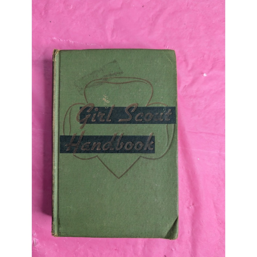 B1 Vintage 1951 Girl Scout handbook Intermediate Program hardcover book USA